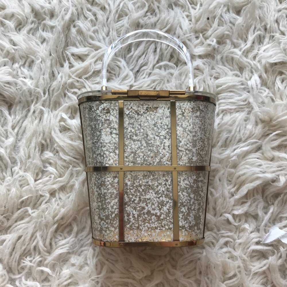 1950's Majestic Lucite/Plastic Glitter Bag